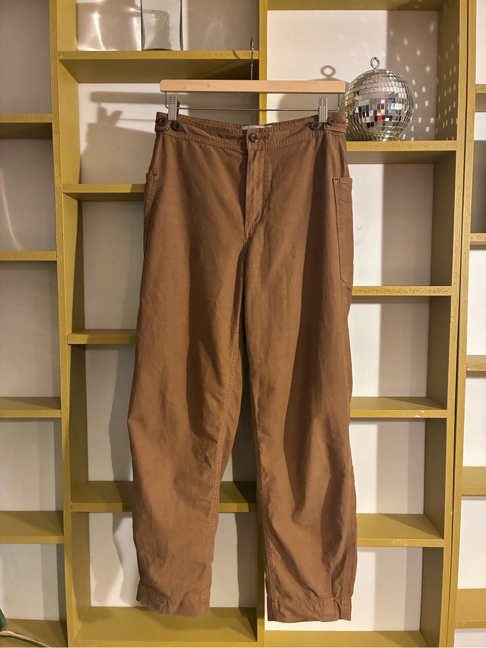 Everlane Brown Casual Cotton Pants